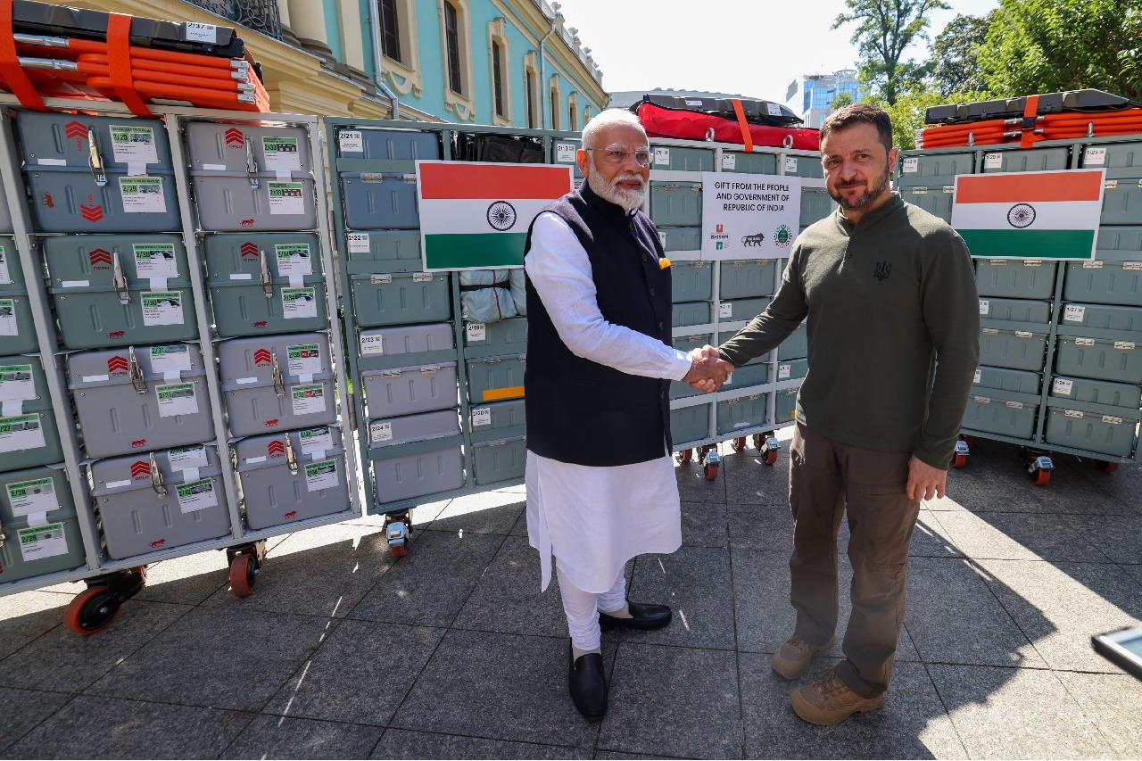 PM Modi presents 4 BHISHM Cubes to Ukraine for emergency medical care