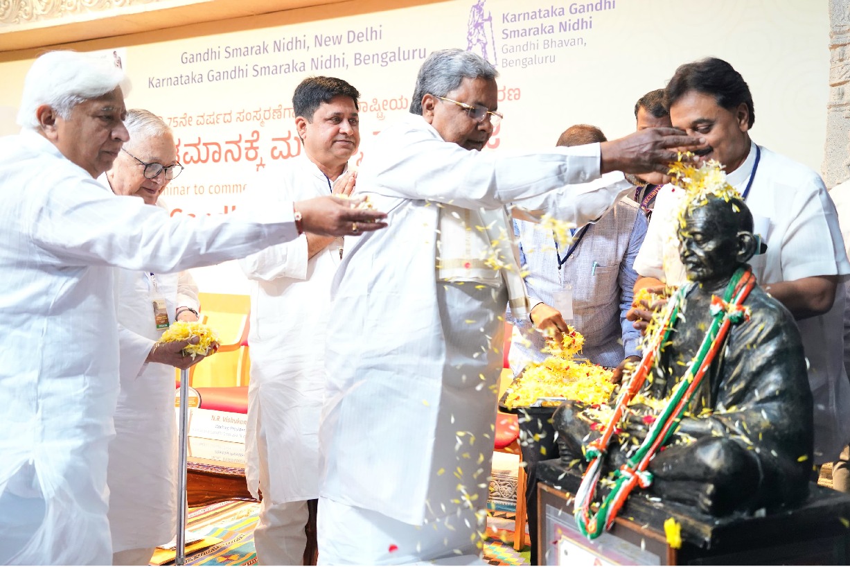 Protectors of caste inequality killed Gandhi: Siddaramaiah