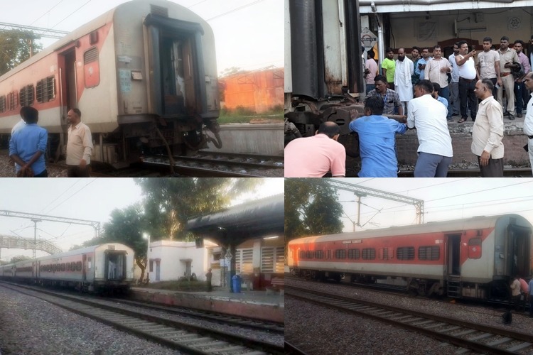 Major accident averted as Kisan Express split into two parts in UP's Bijnor