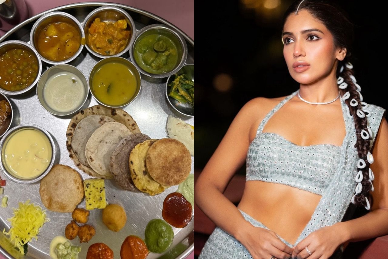 Bhumi Pednekar relishes Indian thali, take a look