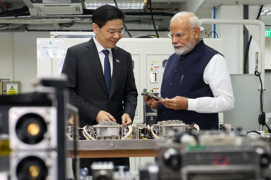 PM Modi visits chip manufacturing unit in Singapore, discusses collaborations