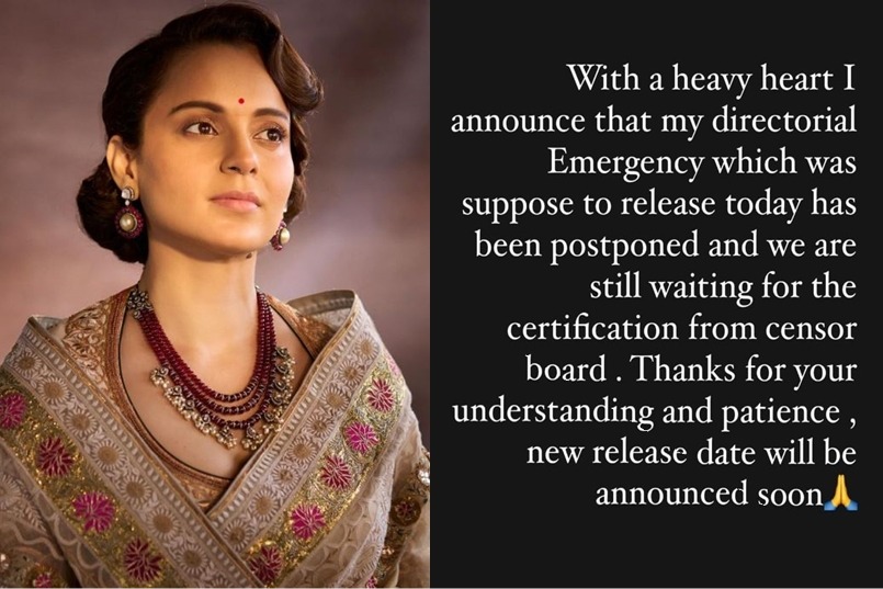 Kangana’s ‘Emergency’ postponed again: Still waiting for certification from censor board