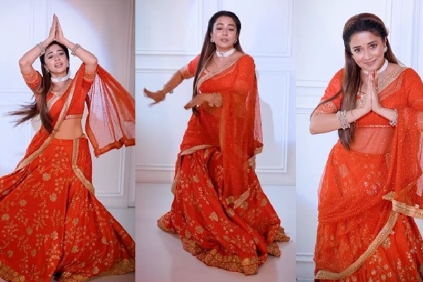 Tina Datta begins Ganesh Chaturthi with vibrant dance extravaganza