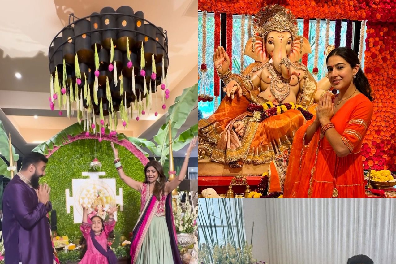 Shilpa Shetty, Sara, Rakul Preet share joy as they bring Ganpati
 home; spread festive cheer