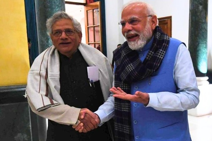 'Spanned political divide': President, PM condole passing away of CPI-M chief Yechury