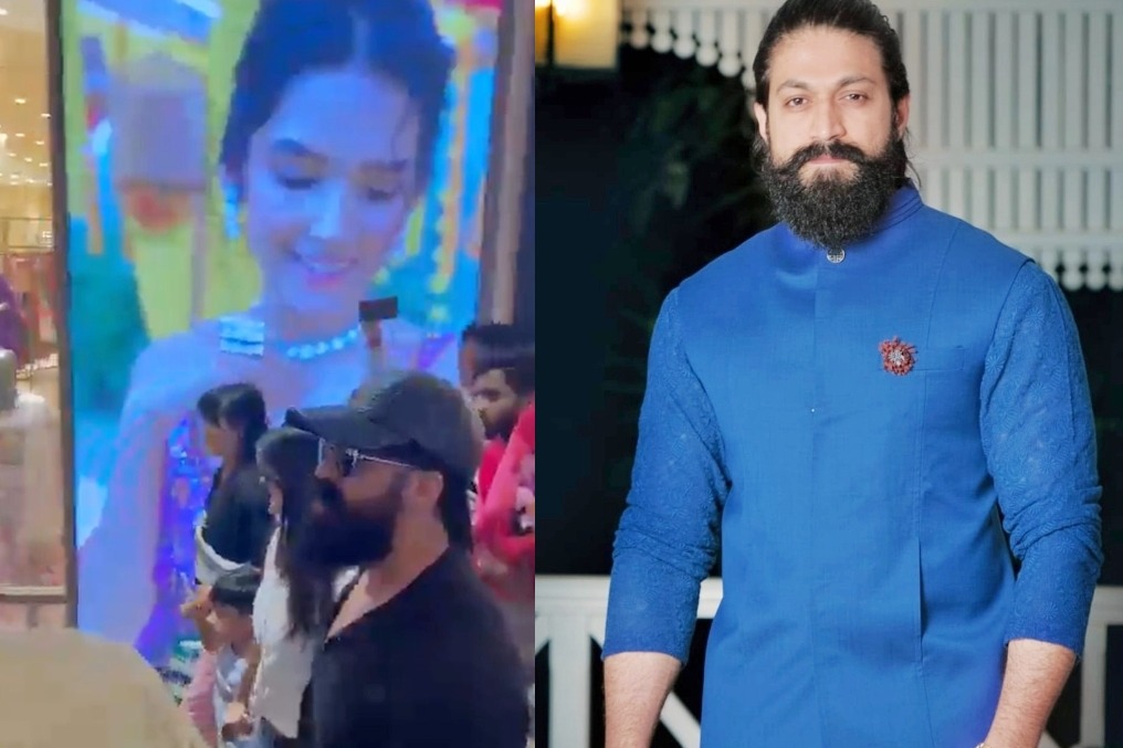 Yash spotted at Bengaluru Mall; fans go wild with 'Rocky Bhai' chants