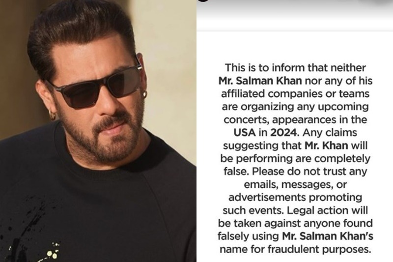 Salman Khan's team issues advisory on US concert scam