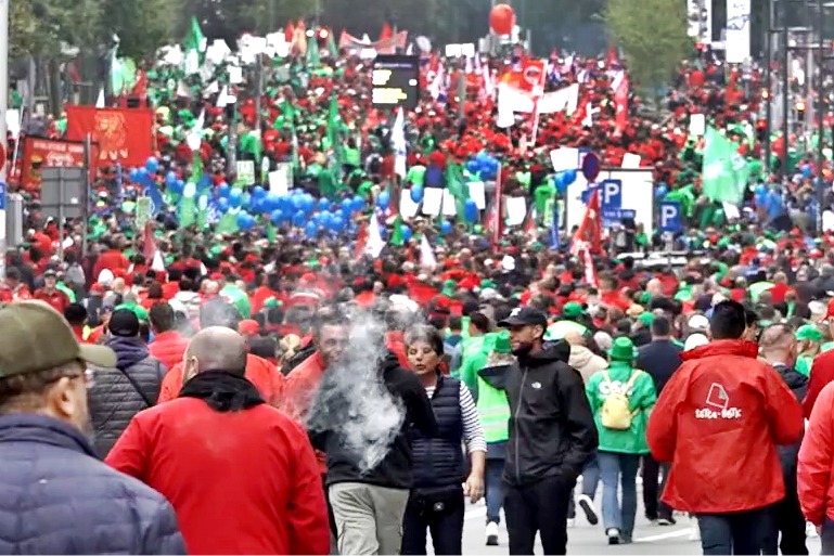 Belgium: Thousands protest in Brussels against Audi factory closure