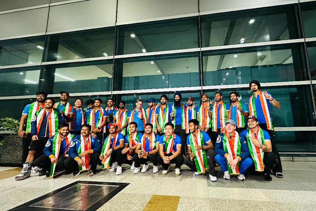 Men's hockey team returns to India after winning Asian Champions Trophy