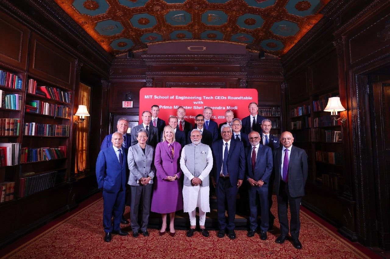 PM Modi interacts with top tech CEOs, highlights India's strides in field of technology