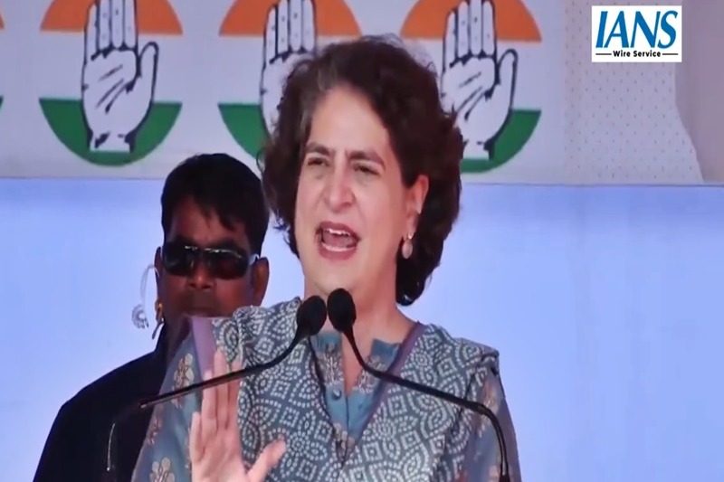 Modi govt has imposed various taxes to burden J&K people: Priyanka Gandhi