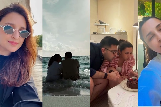 Parineeti shares loved-up moments with husband Raghav from first
 anniversary celebration