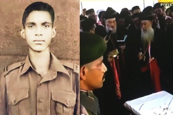 Thousands turn up to bid goodbye to Kerala soldier who died 56 years ago