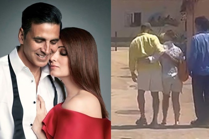 Akshay Kumar, Twinkle Khanna 'embarrass' their kids as they dance while walking