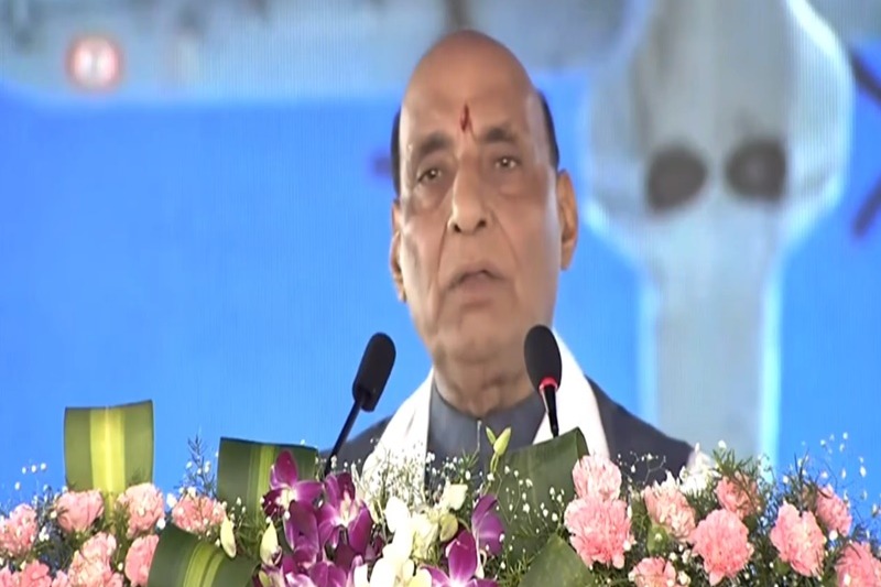 Rajnath Singh lays foundation for Navy's VLF Station in Telangana