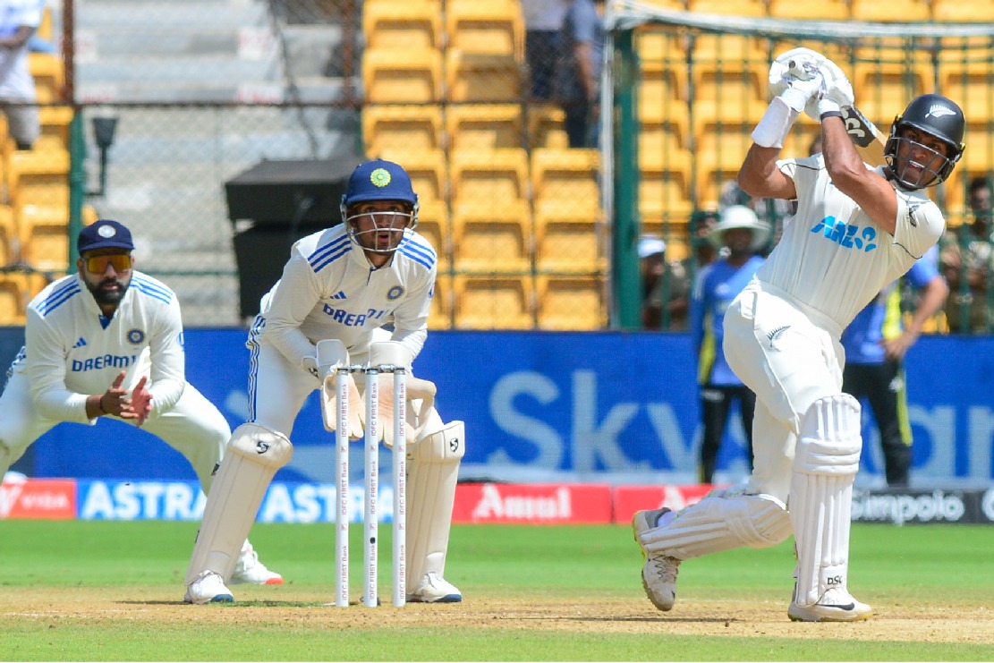 1st Test: Rachin's 134 helps NZ take 356-run lead over India