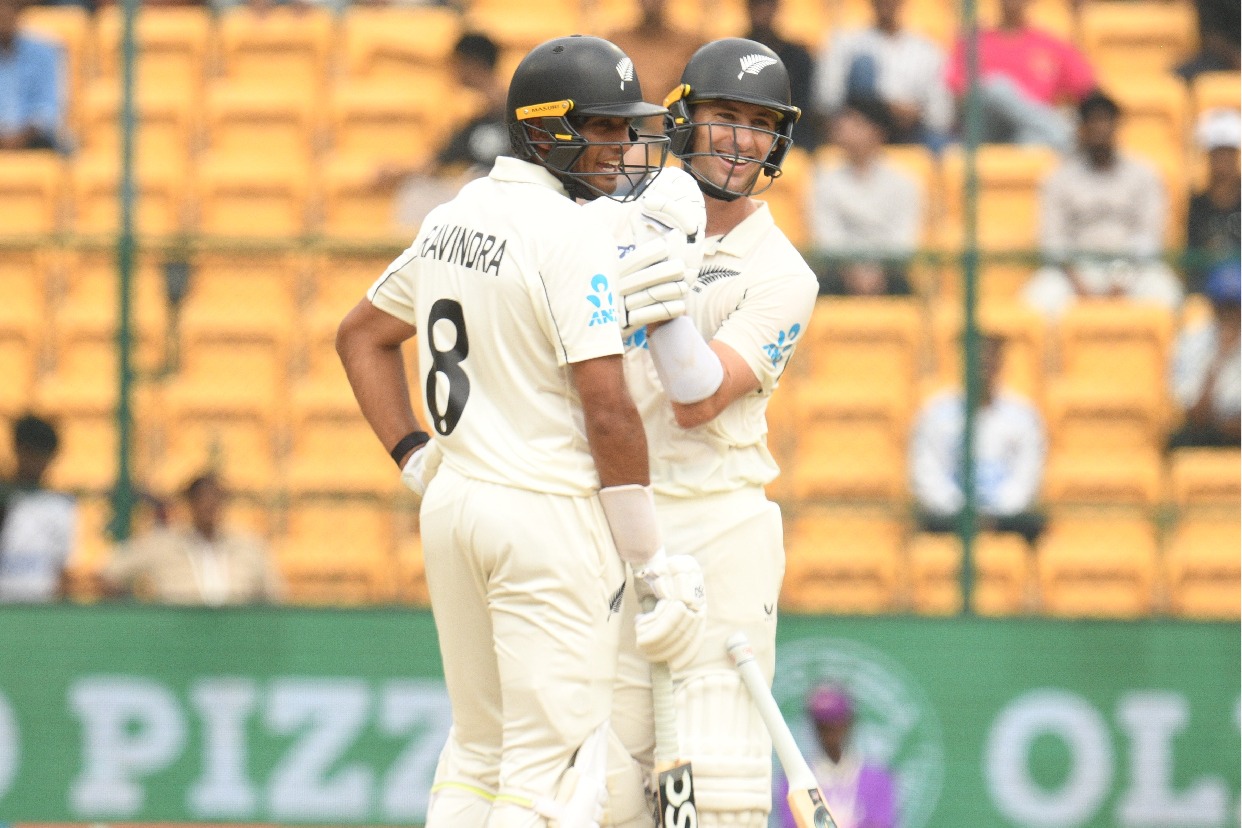 1st Test: Young, Ravindra star in NZ's first Test win in India since 1988