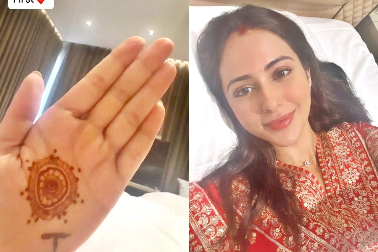 Rakul Preet Singh celebrates first Karva Chauth while on bed rest