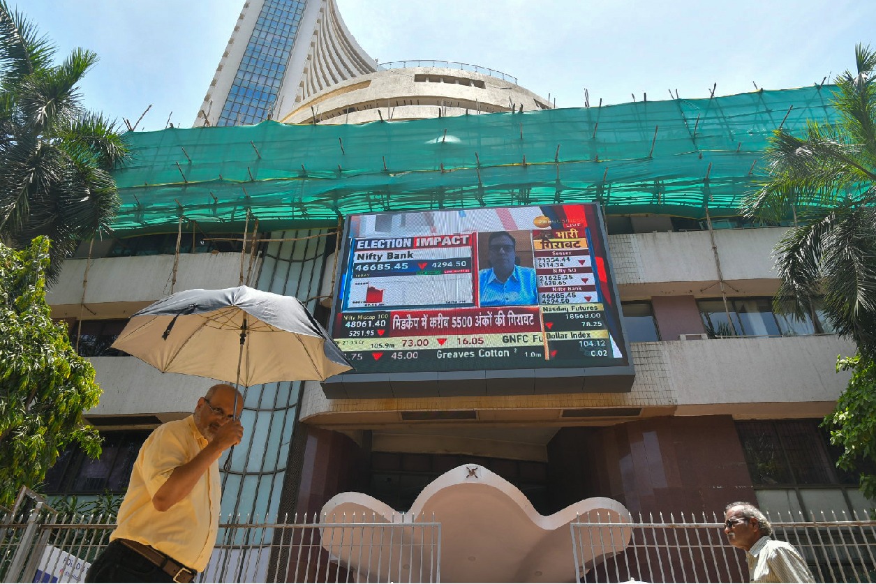 Sensex and Nifty drop lower, Tata Consumer and Kotak Mahindra Bank
 top losers