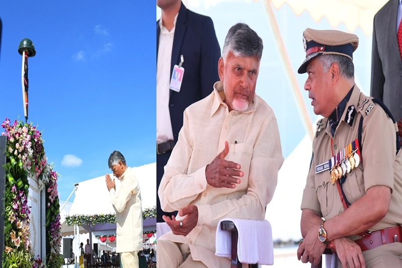 Police have a key role in development: Andhra CM Chandrababu Naidu