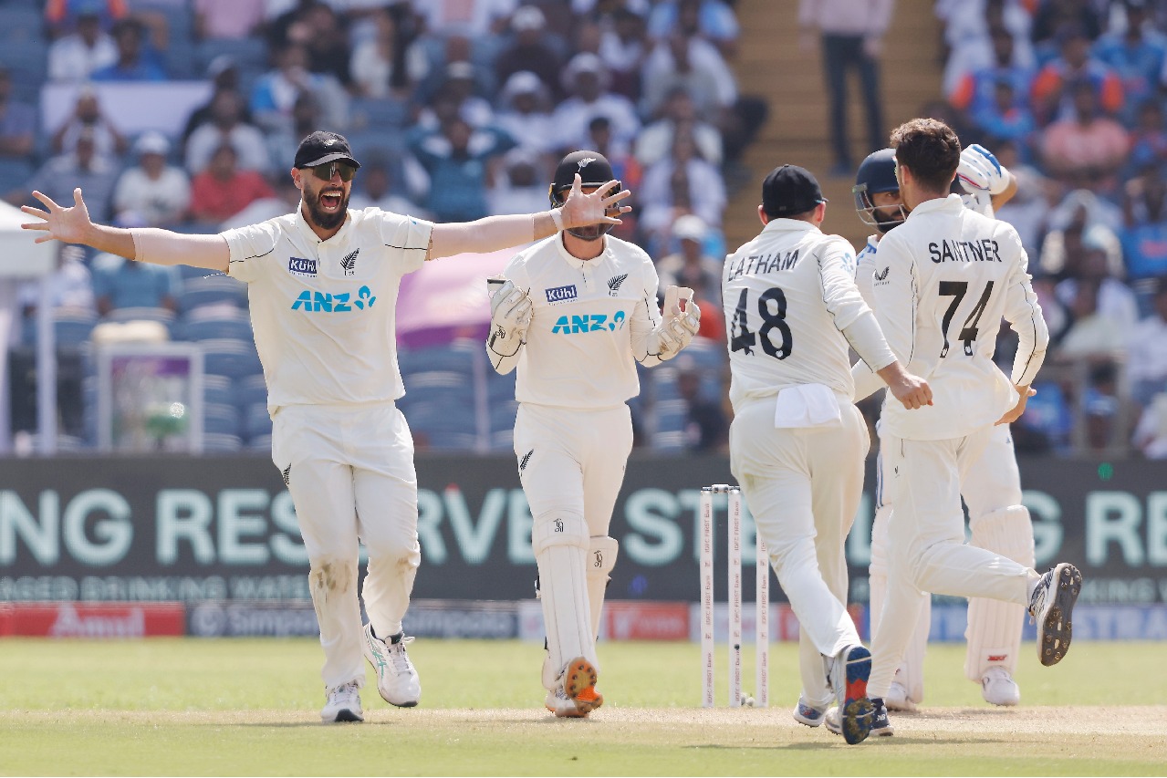 2nd Test: Santner picks five as NZ inch closer to historic series win over India