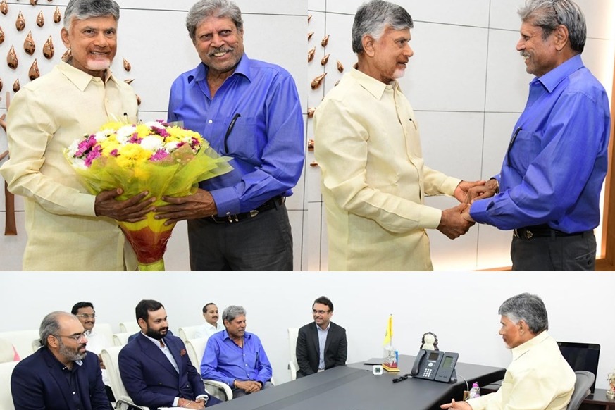 Chandrababu Naidu meets Kapil Dev; discusses proposed golf course clubs