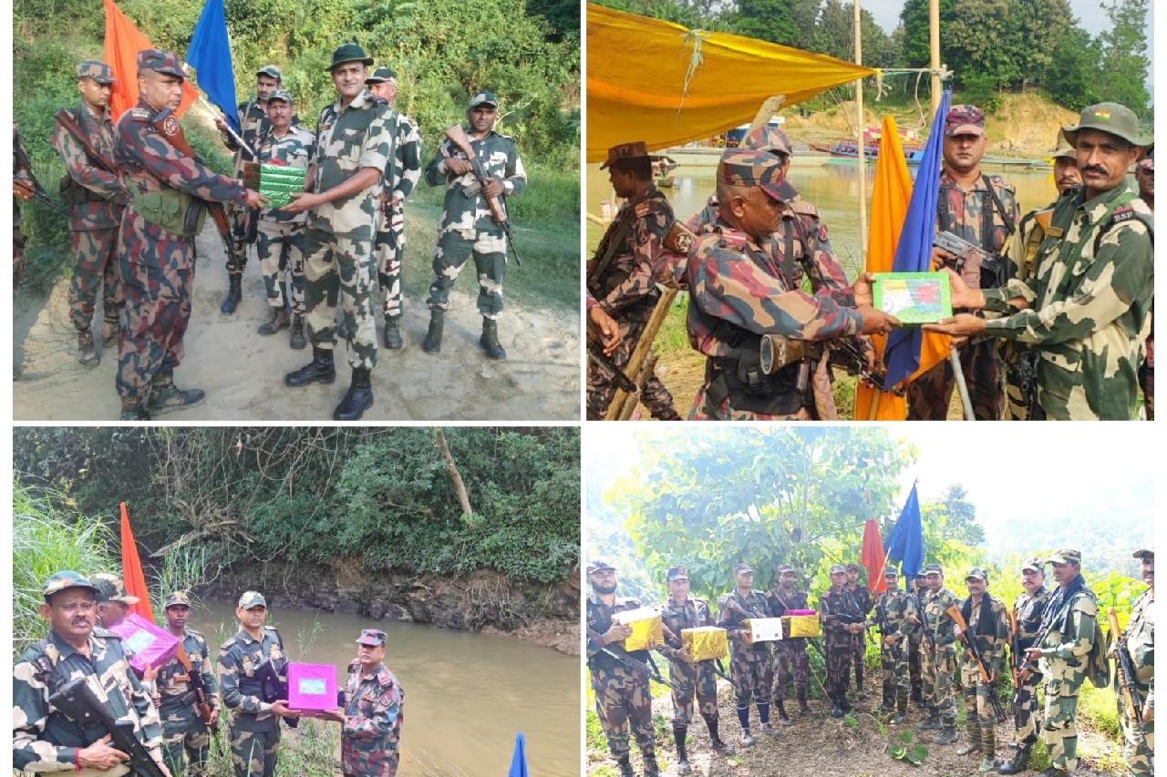 Border guards of India, B'desh exchange sweets on Diwali