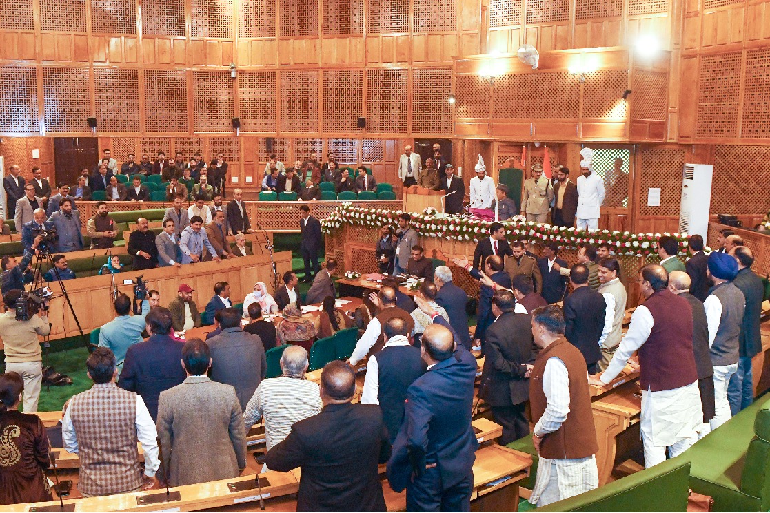 J&K Assembly adjourned for day amid uproar on resolution for restoration of Article 370 (Ld)