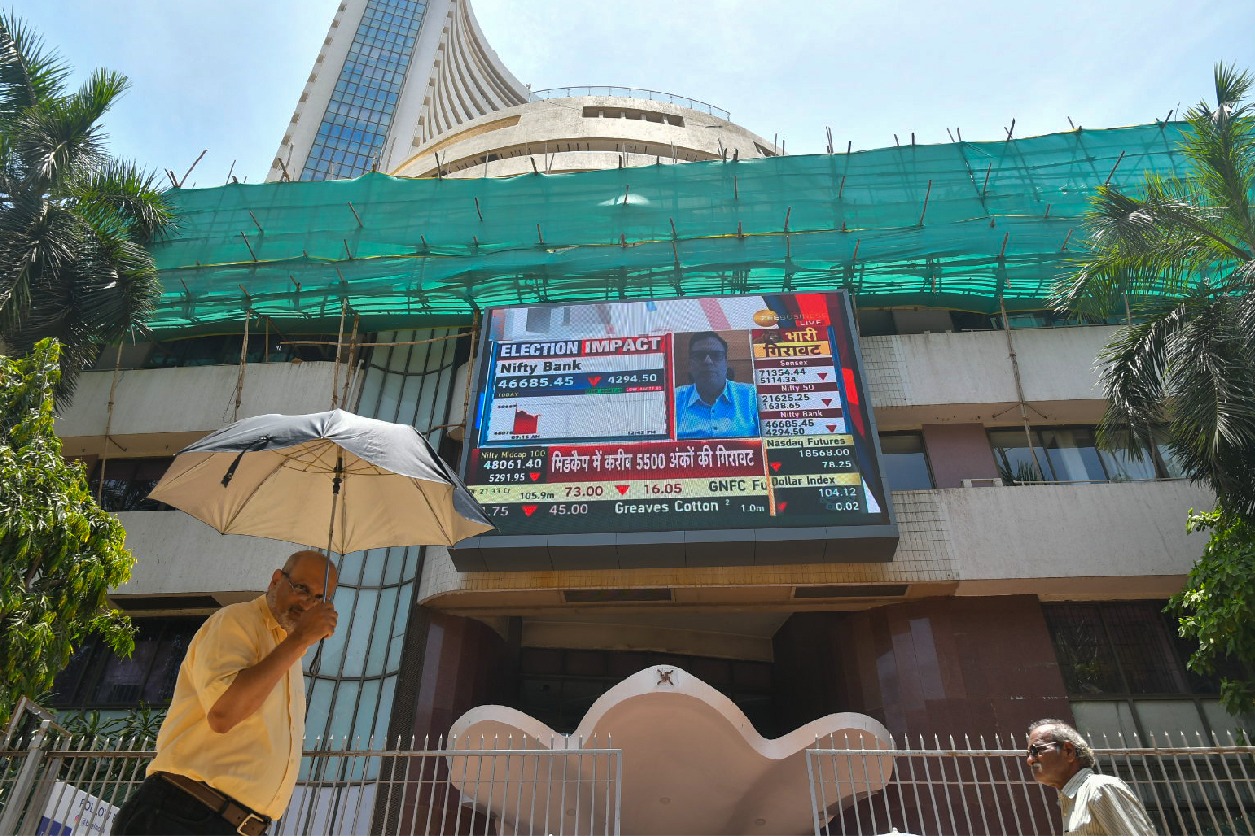 Indian stock market ends flat, Nifty below 24,150