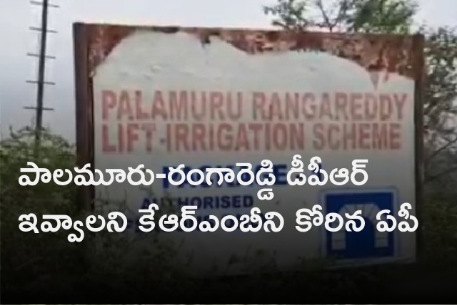 AP Govt asks KRMB Palamuru Rangareddy project DPR 