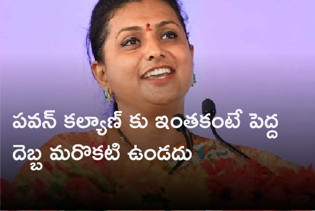 Roja comments on Pawan Kalyan