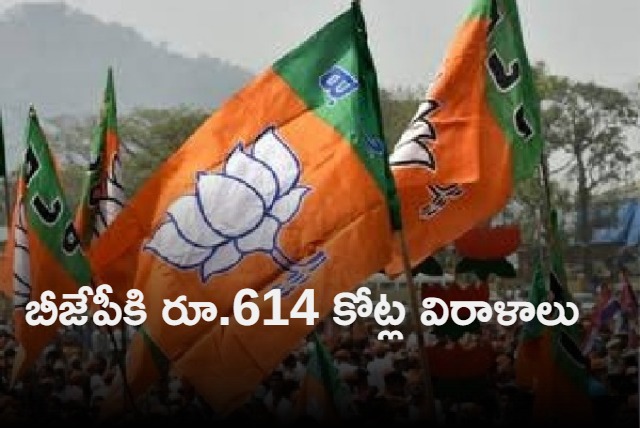 BJP Got  614 Crore As Contributions Last Year