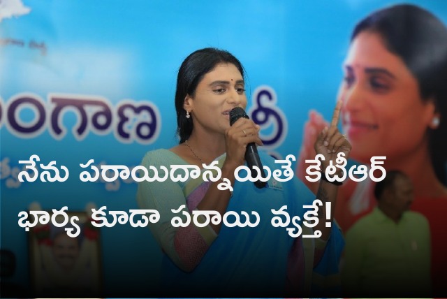 Sharmila comments on TRS leaders 