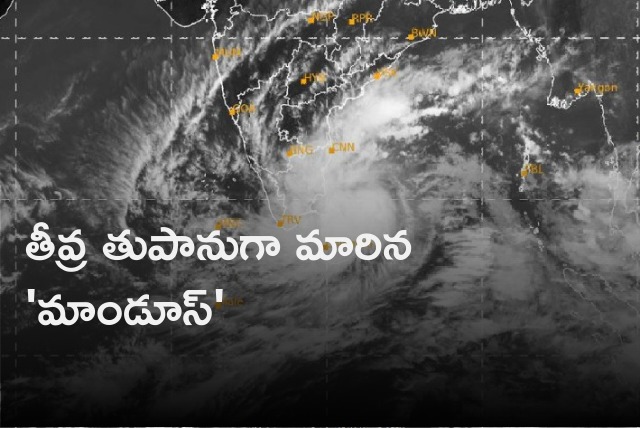 Mandouse transforms into severe cyclonic storm 