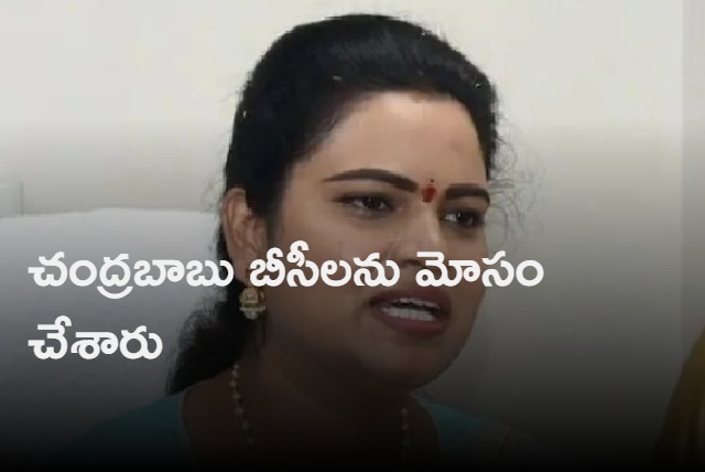 Vidadala Rajani comments on Chandrababu