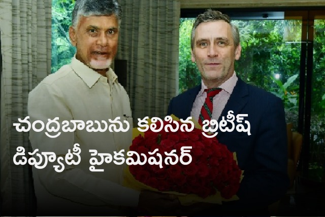 UK Deputy High Commissioner Gareth Wynn Owen met TDP Chief Chandrababu