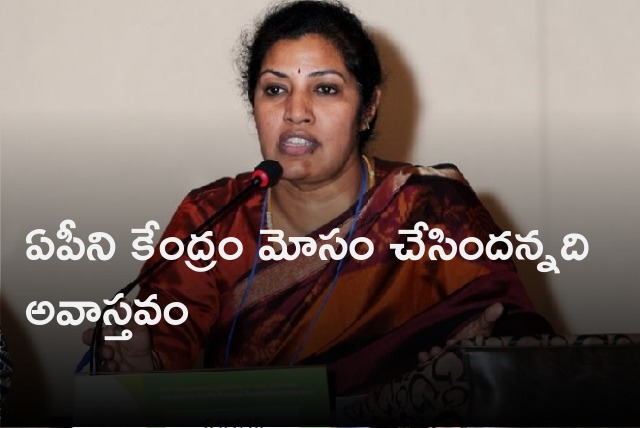 Purandeswari reacts on AP issues