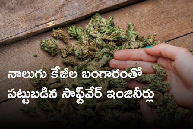 Software engineers caught with Ganja in sileru