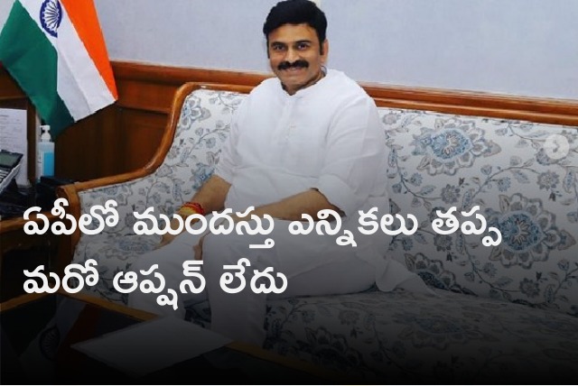 Raghu Rama Krishna Raju says there will be a chance of early elections in AP