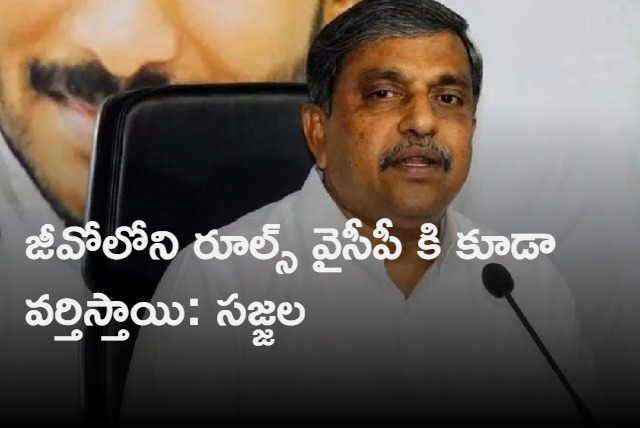 sajjala ramakrishnareddy tries to clarify about new g o