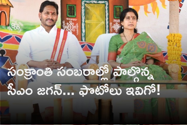 CM Jagan attends Sankranti celebrations at camp office