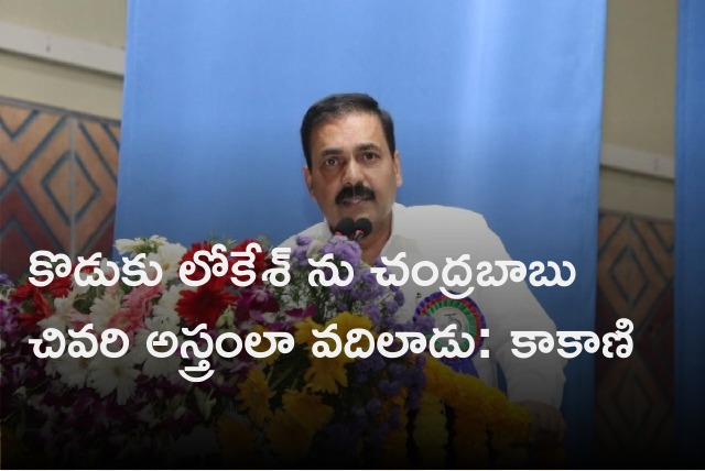 Kakani Govardhan Reddy slams Lokesh