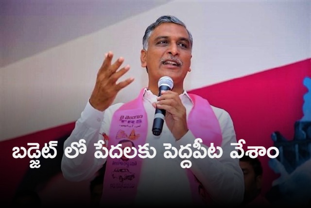 Our budget is poor peoples budget says Harish Rao