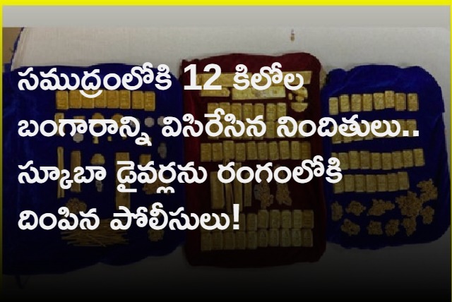 12 kg smuggled gold bars worth Rs 8 crore recovered from seabed  