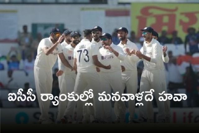 Team India dominates ICC rankings 