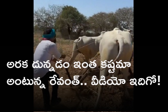 Revanth Reddy visits a farmer 