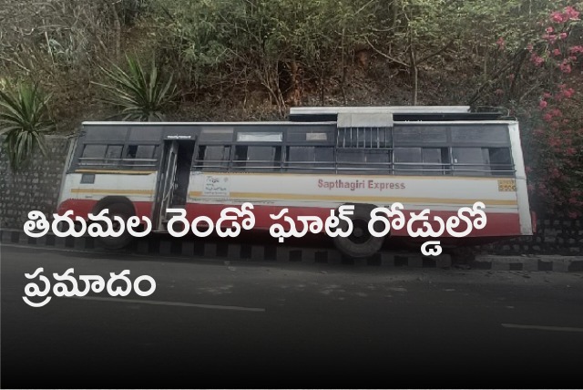 Accident in Tirumala second ghat road 