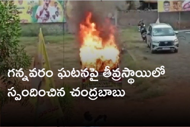 Chandrababu condemns Gannavaram incident 