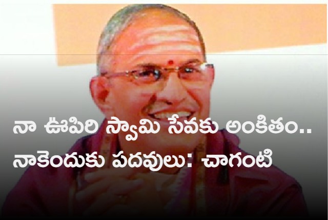 Chaganti Koteswara Rao Denied TTD Post