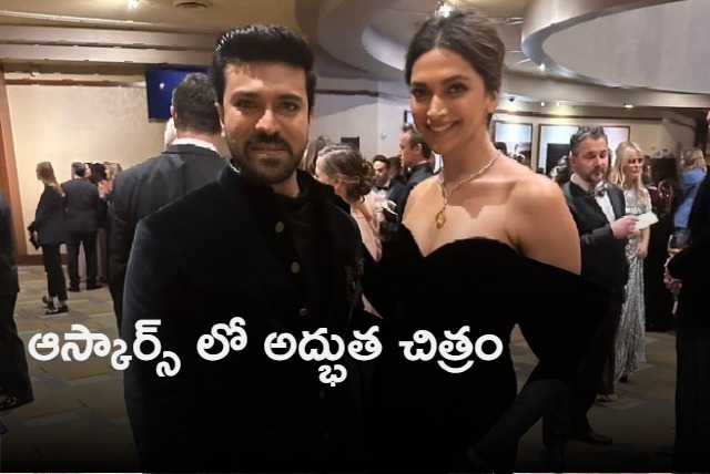 Ram Charan and Deepika Padukone in Oscars